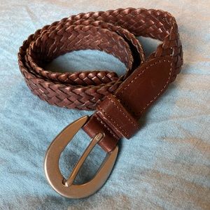 Vintage Coach leather braided belt women’s small